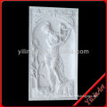 Marble white girl Garden Wall Relief YL-F022